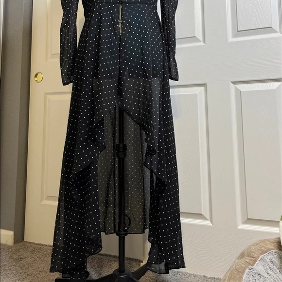 NWT Express Sheer Polka Dot Long Duster - Picture 2 of 8